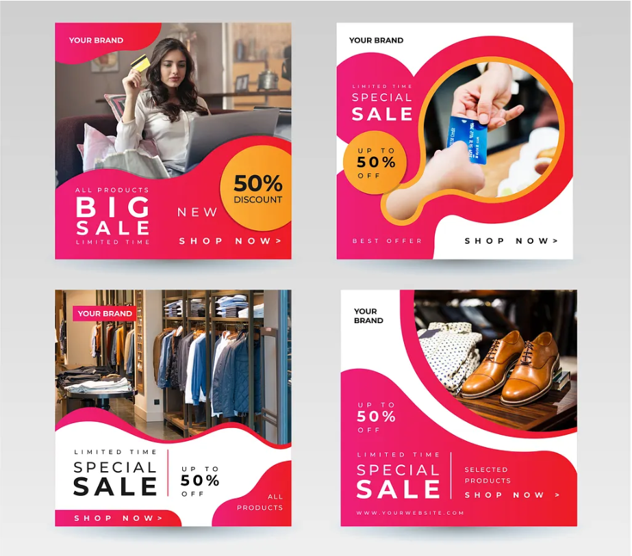 Retail sale campaign banners